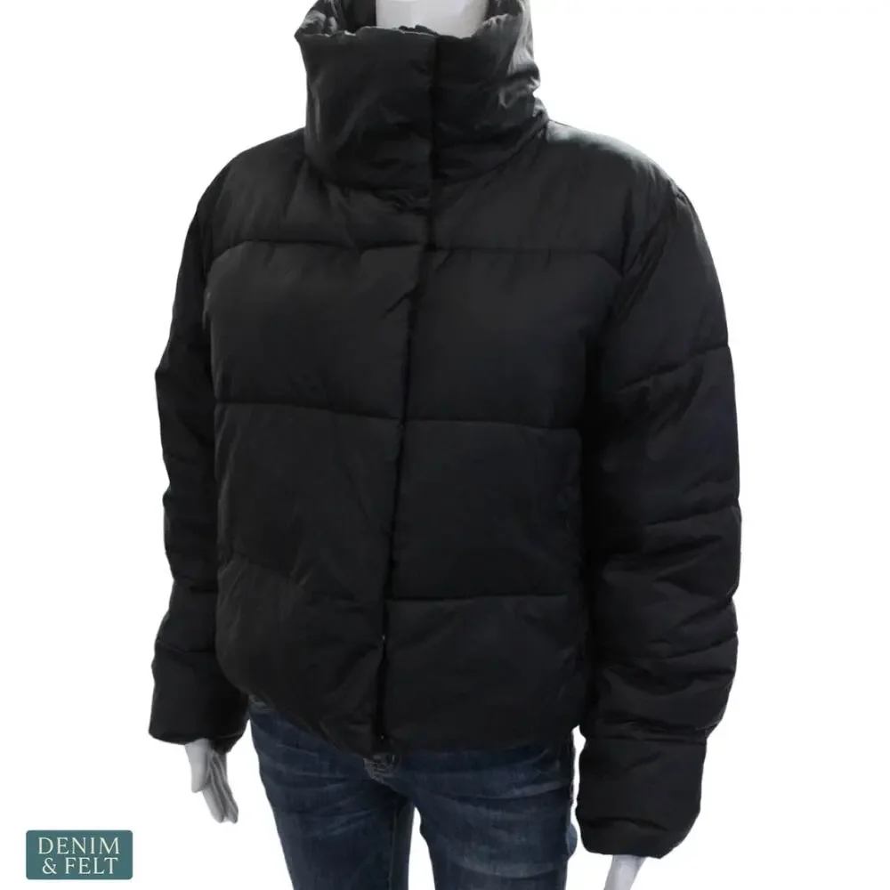 Alo Yoga Gold Rush Puffer Jacket Black Warm Athleisure Streetwear Winter Layer - Picture 9 of 16